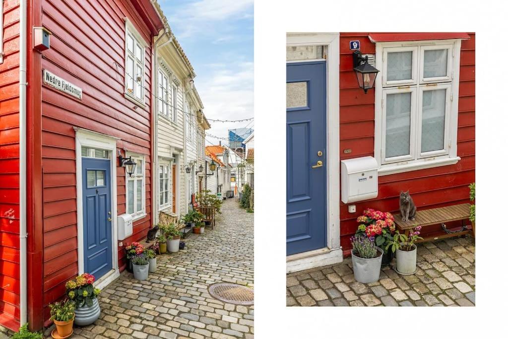 Villa Det Lille Rode Huset Ved Floibanen Bergen Exterior foto